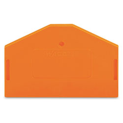 WAGO 280-313 2.5mm End and Intermediate Plate Orange