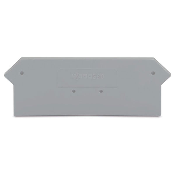  280-316 2.5mm End and Intermediate Plate Grey
