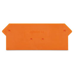 WAGO 280-317 2.5mm End and Intermediate Plate Orange