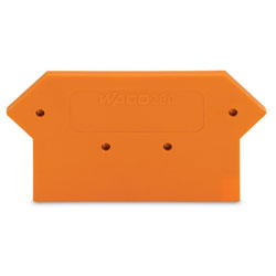 WAGO 280-331 2.5mm End and Intermediate Plate for 280-645 Orange