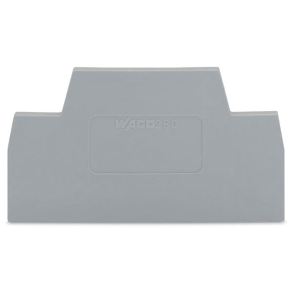  280-340 2.5mm Double Deck End and Intermediate Plate for 280-519 Grey