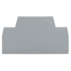 WAGO 280-340 2.5mm Double Deck End and Intermediate Plate for 280-519 Grey