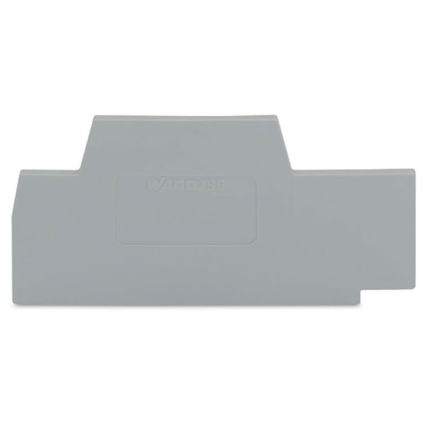  280-342 2.5mm Double Deck End and Intermediate Plate for 280-520 Grey