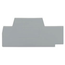 WAGO 280-342 2.5mm Double Deck End and Intermediate Plate for 280-520 Grey