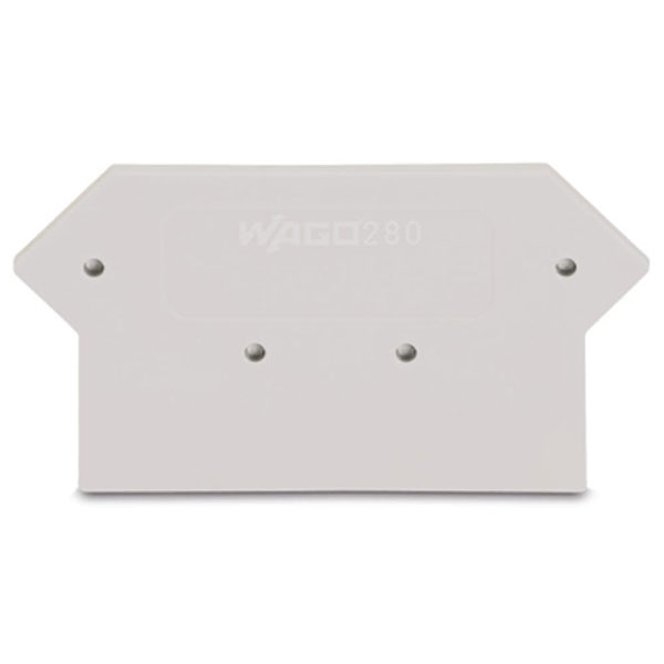  280-362 2.5mm End and Intermediate Plate Light grey