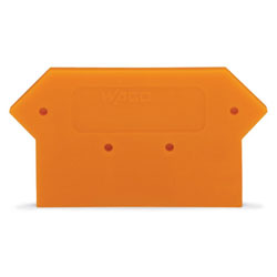 WAGO 283-317 4mm End and Intermediate Plate Orange