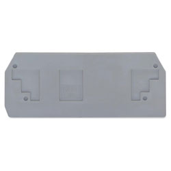 WAGO 283-325 2.5mm 2-conductor Front Entry End Plate Grey