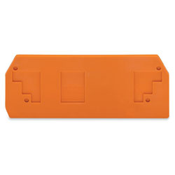 WAGO 283-328 2.5mm End and Intermediate Plate Orange