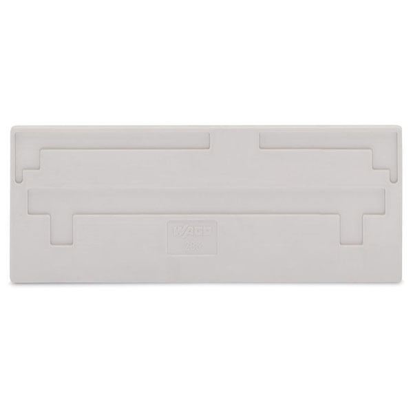  283-331 2mm 2-conductor Front Entry Separator Plate Light grey