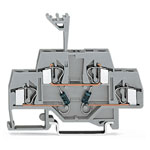 WAGO 281-635/281-490 6mm Double Deck 2 Diode 250V Trm. Block Grey AWG 28-12