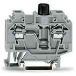 WAGO 282-122 13mm 2-conductor Fuse 5x20mm Terminal Block Grey AWG 24-10