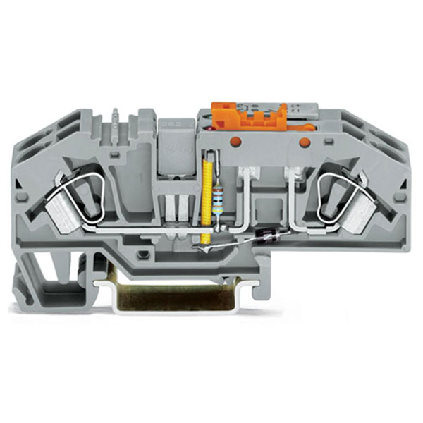 WAGO 282638 16mm Ground Disconnect Terminal Block Grey AWG 2410 12pk