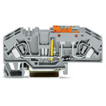 WAGO 282-638 16mm Ground Disconnect Terminal Block Grey AWG 24-10 12pk