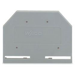 WAGO 281-301 3mm End and Intermediate Plate Grey