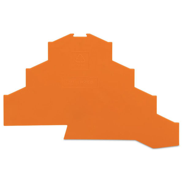  281-366 1mm Quad Deck End & Interm. Plate for Electric Motors Orange