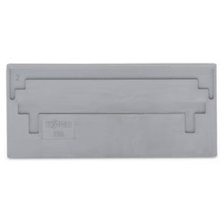 WAGO 284-326 2mm 2-conductor Front Entry Separator Plate Grey