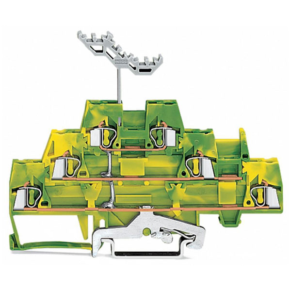 WAGO 280-597 5mm Triple Deck Terminal Block Green-yellow WAGO 280-597 5mm Triple Deck Terminal Block Green-yellow