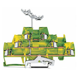 WAGO 280-597 5mm Triple Deck Terminal Block Green-yellow