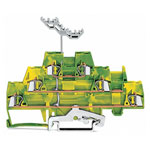 WAGO 280-597 5mm Triple Deck Terminal Block Green-yellow