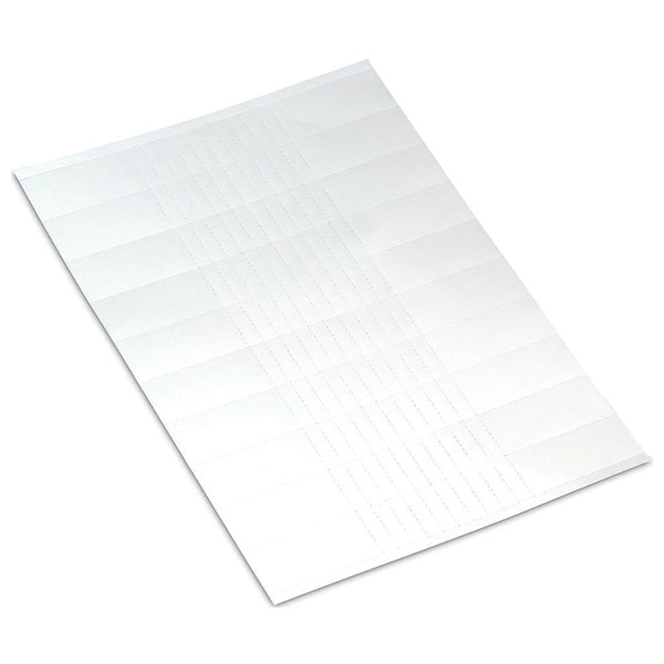  209-113 Marker Card Plain (x100 Stickers) White