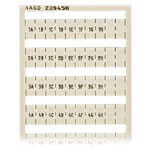 WAGO 209-458 WSB Qk-Marker Horiz. (1A,1B-1G,1H,-10A,10B-10G,10H) 10ea White