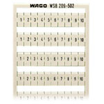 WAGO 209-502 WSB Quick Marker Horizontal (1-10) 10ea White