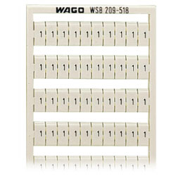 WAGO 209-518 WSB Quick Marker Horizontal (1/2) 50ea White