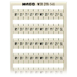 WAGO 209-546 WSB Quick Marker Horizontal (R1-Z1,SL) 10ea White