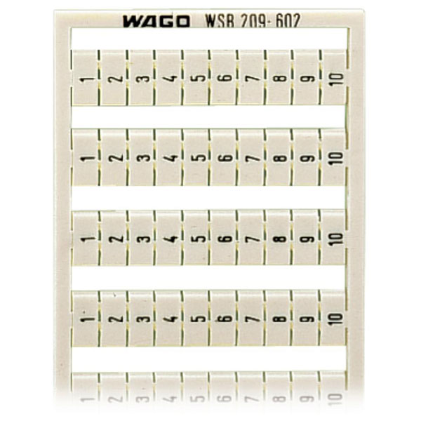  209-602 WSB Quick Marker Vertical (1-10) 10ea White