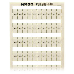 WAGO 209-618 WSB Quick Marker Vertical (1/2) 50ea White