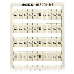 WAGO 209-646 WSB Quick Marker Vertical (R1-Z1,SL) 10ea White