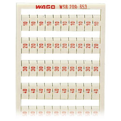 WAGO 209-653 WSB Quick Marker Vertical (10-50) 2ea White