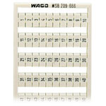 WAGO 209-666 WSB Quick Marker Vertical (1-50) 2ea White