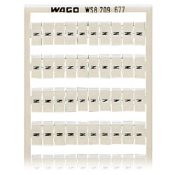 WAGO 209-677 WSB Quick Marker Vertical (N) 100ea White