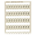 WAGO 209-700/209-124 WSB Quick Marker Vert. (F11-F20) 10ea for 281-5XX White