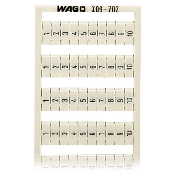  209-702 WSB Quick Marker Vertical (1-10) 10ea White