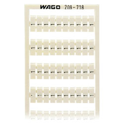 WAGO 209-718 WSB Quick Marker Vertical (1/2) 50ea White