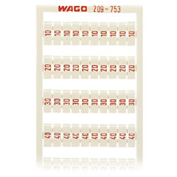 WAGO 209-753 WSB Quick Marker Vertical (10-50) 2ea White