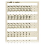 WAGO 209-947 WSB Quick Marker Vertical (E140.0-149.7) 10ea White