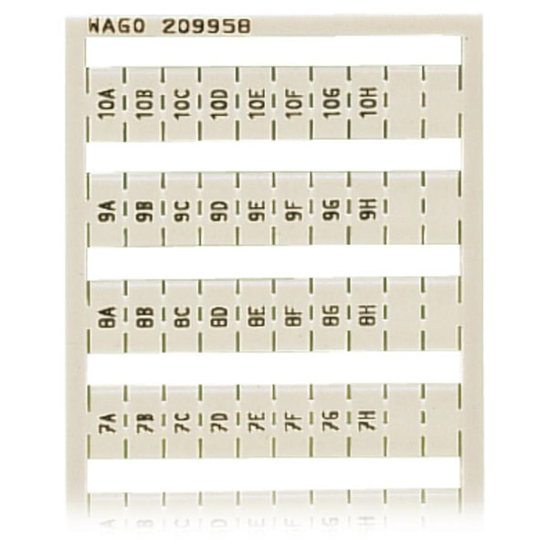  209-958 WSB Quick Marker Vertical (1A-10H) 10ea White