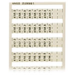 WAGO 209-981 WSB Quick Marker Vertical (A140.0-A149.7) 1ea White