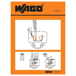 WAGO 210-291 Instruction Stickers Mini Rail-mount Terminal Blocks