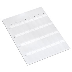 WAGO 211-151 Labels On Din A4 Sheets Halogen-free for Laser Printer