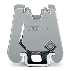 WAGO 249-101 Screwless End Stop for WMB markers Grey