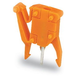 WAGO 249-111 Test Plug Adaptor 1-pole for 255-257 Terminal Blocks Orange