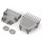 WAGO 769-1612 Snap-on Type Strain Relief Housing 12-pole Grey