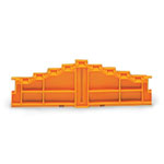 WAGO 727-205 4-level End Plate Marked 0-1-2-3--3-2-1-0 7.62mm Thick Orange