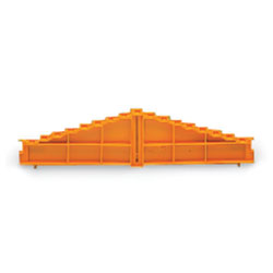 WAGO 727-106 8-level End Plate a-h--h-a 7.62mm Orange