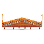 WAGO 727-126 8-level Same Potential Block Plain No Lock DIN 7.5mm Orange