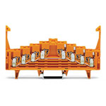WAGO 727-225/021-000 4-level Same Potential Block 0-3--3-0 Lock Orange